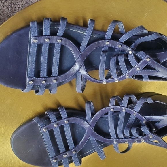 🌴Marc Fisher Women's Leather Open Toe Strappy Sandals Size 11M - Picture 5 of 11